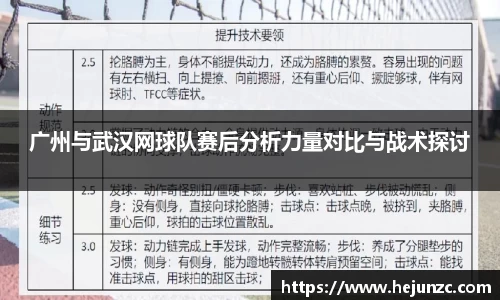 广州与武汉网球队赛后分析力量对比与战术探讨